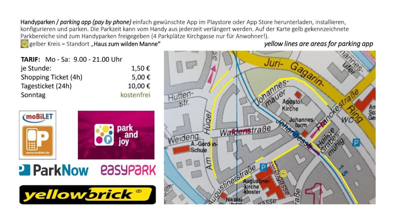 Haus Zum Wilden Manne Villa Erfurt Kültér fotó